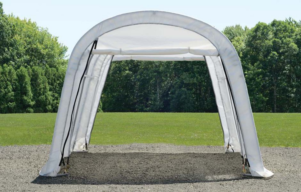 ShelterLogic Clearview Water Resistant Roundtop Car Garage w/UV