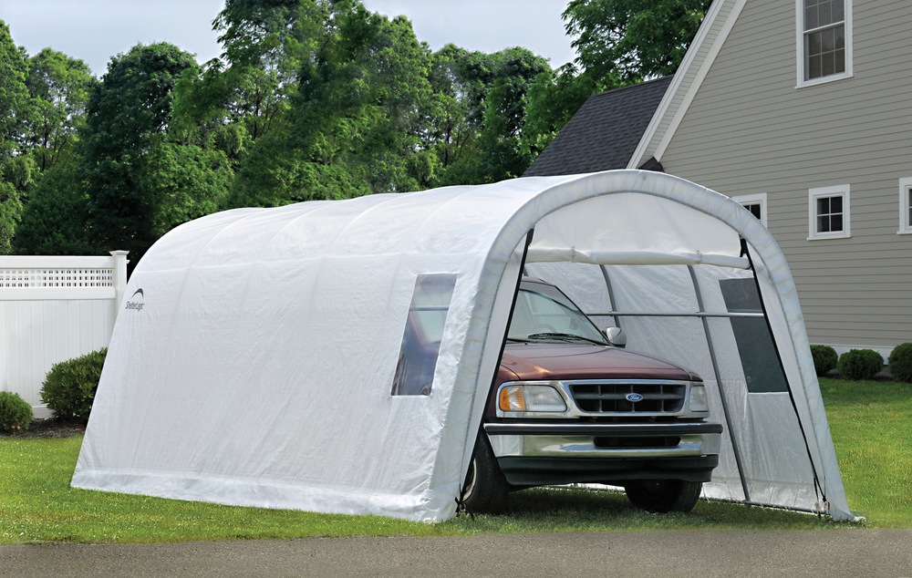ShelterLogic Clearview Water Resistant Roundtop Car Garage w/UV