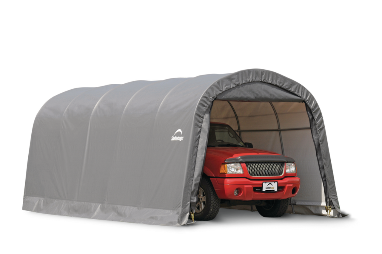 ShelterLogic - Abri d'auto Garage-in-a-Box rond pour camionette et VUS,  12x20x8 pi