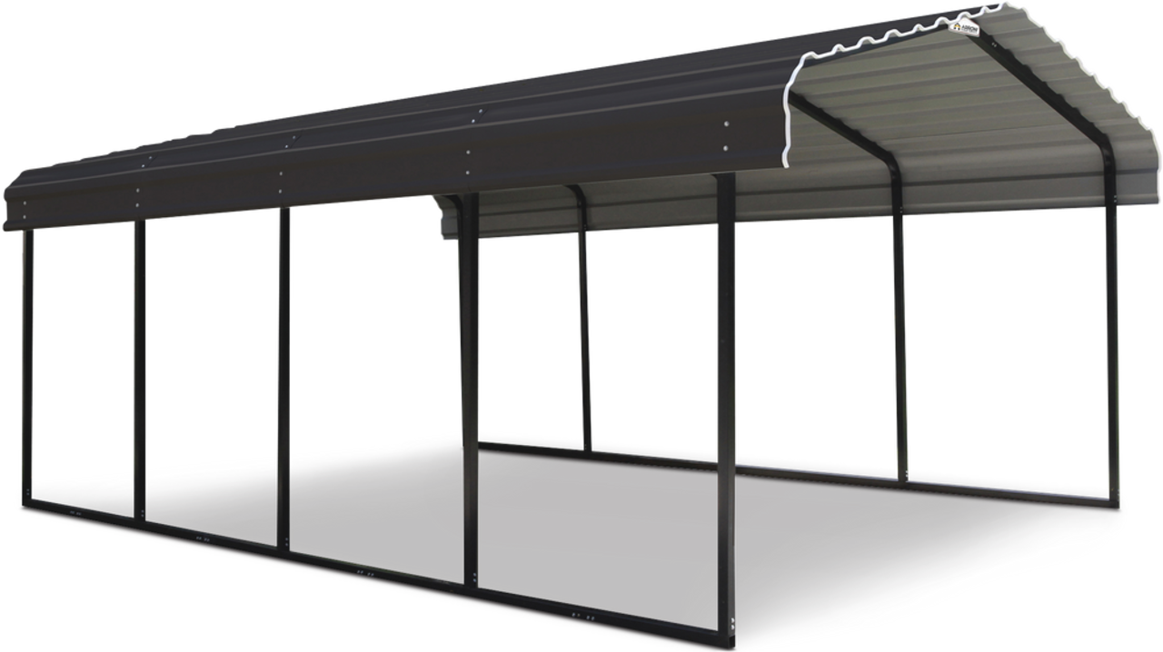 Arrow Carport Hard Top Galvanized Steel Carport Shelter Weather