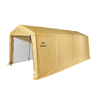 ShelterLogic Auto Shelter Waterproof Instant Car Garage with UV Protection, 10 x 20 x 8-ft Front_Angled_Left