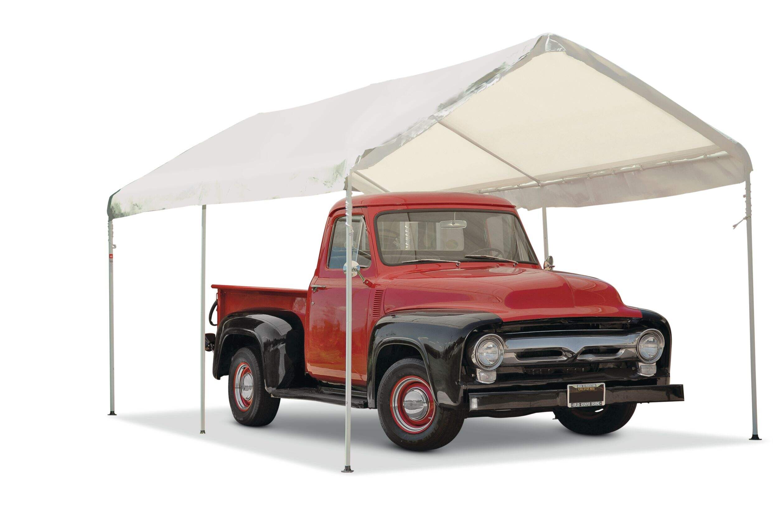 Weatherfast All Purpose Easy Assembly Waterproof Car Canopy with UV Protection, 10 x 20-ft Front_Three_Fourths_Angled_Right