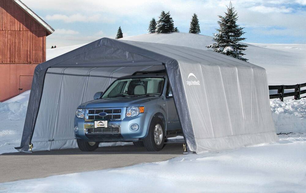 Abri ShelterLogic Garage-in-A-Box Avec Protection Anti-UV, Camions Et ...