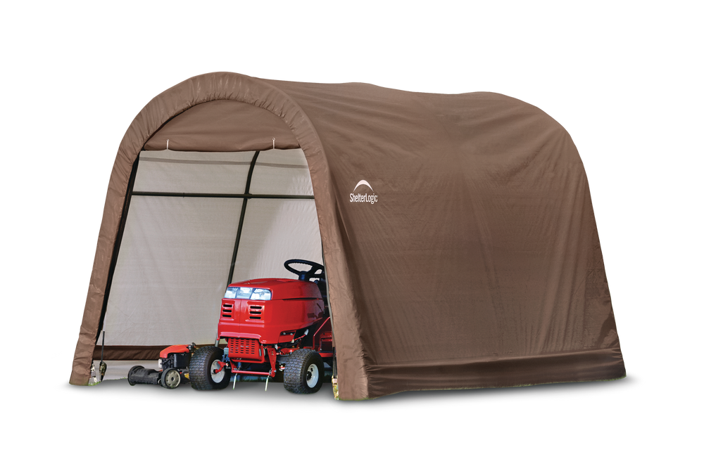 ShelterLogic Round Top ShedInABox® w/HeatSealed Fabric, 10 x 10 x 8