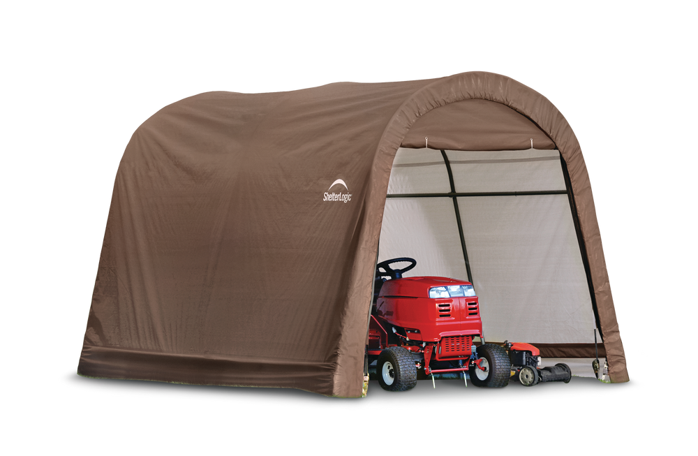 ShelterLogic Round Top ShedInABox® w/HeatSealed Fabric, 10 x 10 x 8
