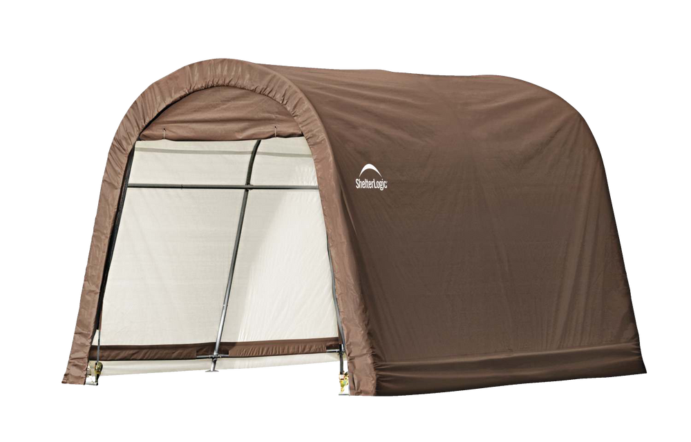 ShelterLogic Round Top ShedInABox® w/HeatSealed Fabric, 10 x 10 x 8