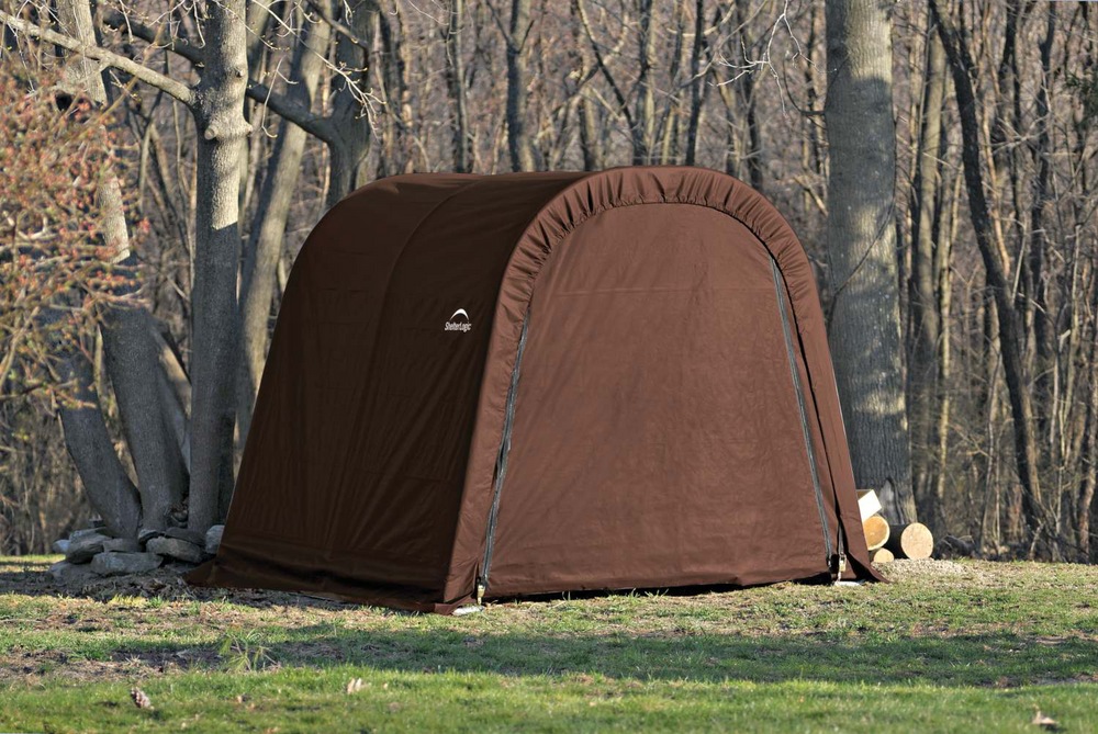 ShelterLogic Round Top ShedInABox® w/HeatSealed Fabric, 10 x 10 x 8