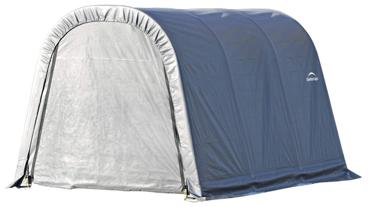 ShelterLogic Round Portable Storage Garage Shelter w Double Zipper