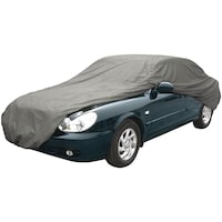 Certified 3-Layer Water Resistant Car Cover with UV Protection, Assorted, Small: Fits cars up to 14'2" (431 cm) in length Front_Three_Fourths_Angled_Left