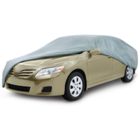 Certified 3-Layer Water Resistant Car Cover with UV Protection, Assorted, Large: Fits cars 16'8" to 19' (508 to 579 cm) in length Front_Three_Fourths_Angled_Left