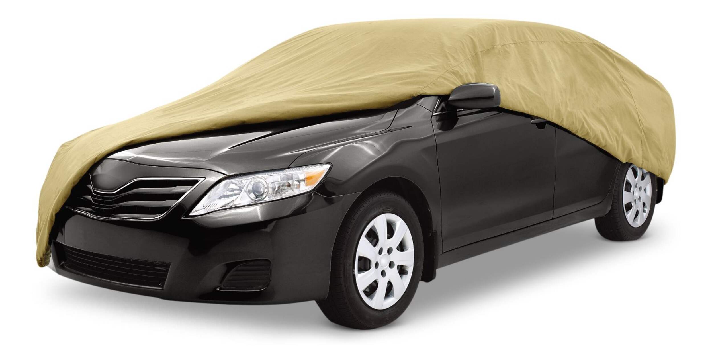 Simoniz 3-Layer Water Resistant Car Cover with UV Protection, Small: Fits cars up to 14'2 (431cm) in length Front_Three_Fourths_Angled_Left