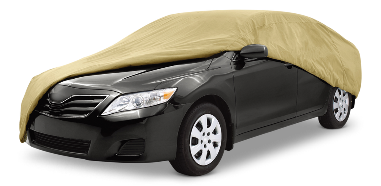Simoniz 3-Layer Water Resistant Car Cover with UV Protection, Small: Fits  cars up to 14'2 (431cm) in length