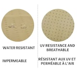 Simoniz Polypropylene 3-Layer Water-Resistant SUV Car Cover w/UV Protection, 191 x 191-cm, Beige CloseUp