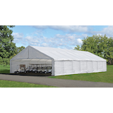 Parois d'abri ShelterLogic Ultra Max, blanc, 30 x 50 pi Front_Three_Fourths_Angled_Left