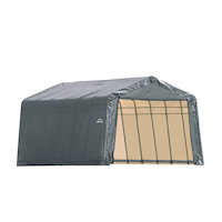 ShelterLogic ShelterCoat¿ Peak Style Shelter, Grey, 13-ft x 28-ft x 10-ft