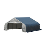 Abri à toit pointu ShelterLogic ShelterCoat, gris, 22 x 20 x 11 pi Front_Three_Fourths_Angled_Left