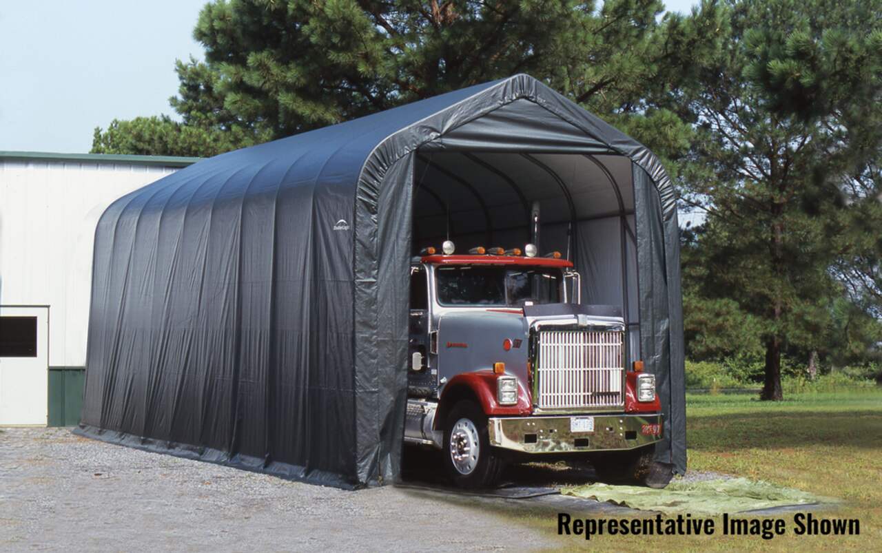 Abri portable hydrofuge ShelterLogic Garage-in-A-Box avec protection  anti-UV, camions et VUS, 13 x 20 x 12 pi