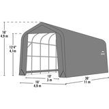 Abri d'auto à toit en pente ShelterLogic Front_Three_Fourths_Angled_Left