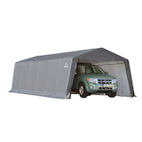 Toile de rechange seulement : toile de rechange pour abri d'auto ShelterLogic, 12 x 24 x 8 pi, gris Front_Three_Fourths_Angled_Right