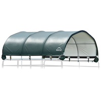 Abri de corral portatif polyvalent ShelterLogic, 12 x12 pi Front_Three_Fourths_Angled_Right