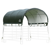 Abri hydrofuge anti-UV ShelterLogic Corral, 10 x 10 pi Front_Three_Fourths_Angled_Right