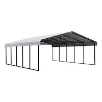Arrow Steel Carport Canopy 24-ft Front_Three_Fourths_Angled_Right
