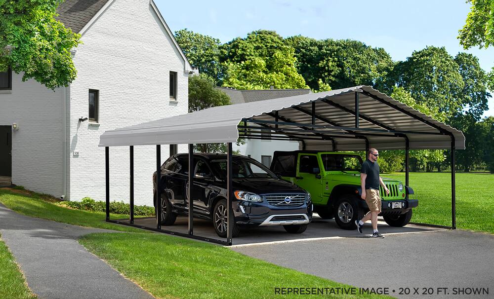 ShelterLogic Arrow Steel Carport Canopy 24-ft | Canadian Tire