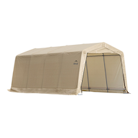 Toile de rechange uniquement – Toile de rechange pour abri ShelterLogic pour AutoShelter<sup>MD</sup>, grès, 10 x 15 x 8 pi Front_Three_Fourths_Angled_Right