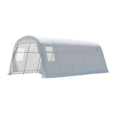 Toile de rechange pour abri à toit rond Shelterlogic ClearView Front_Three_Fourths_Angled_Left