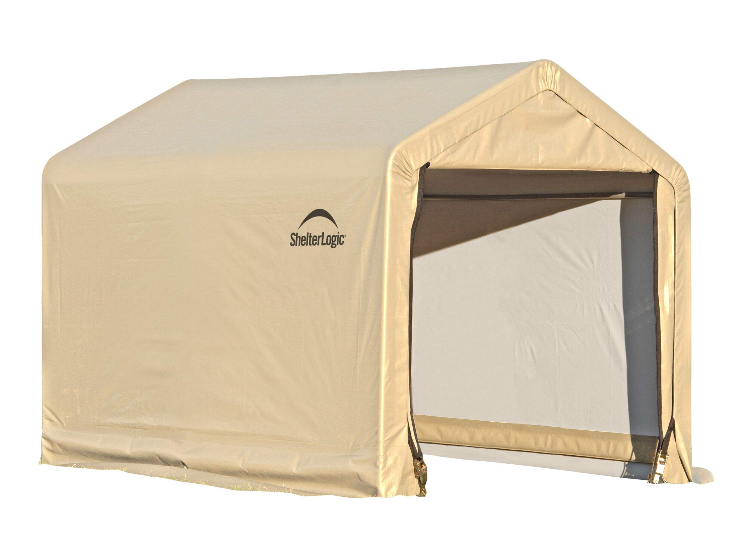 Toile de rechange seulement pour abri à toit Sandstone Shed ShelterLogic Clearview, 6 x 6 x 6 pi Front_Three_Fourths_Angled_Right