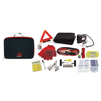 MotoMaster Premium Auto Safety Kit with Booster Cables, Air Compressor and Tow Strap Composite_or_Mixed