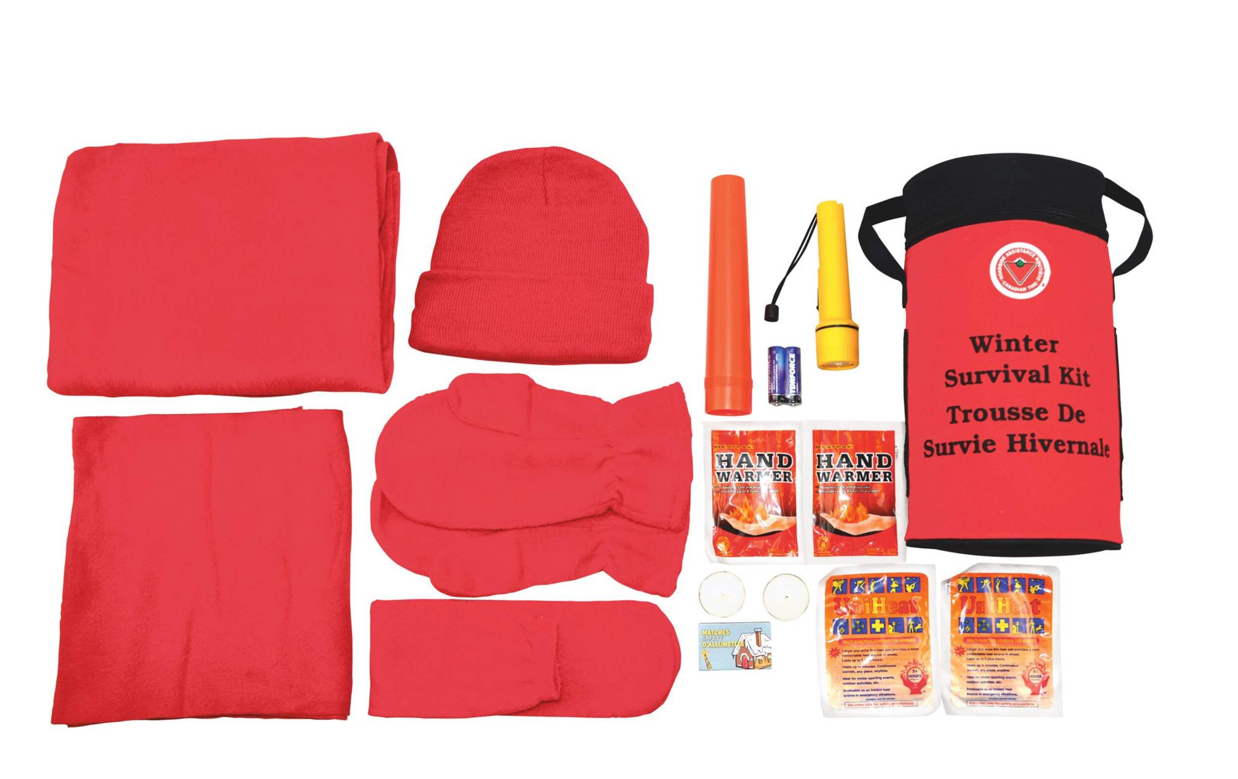Personal Winter Survival Kit Overhead_Flat