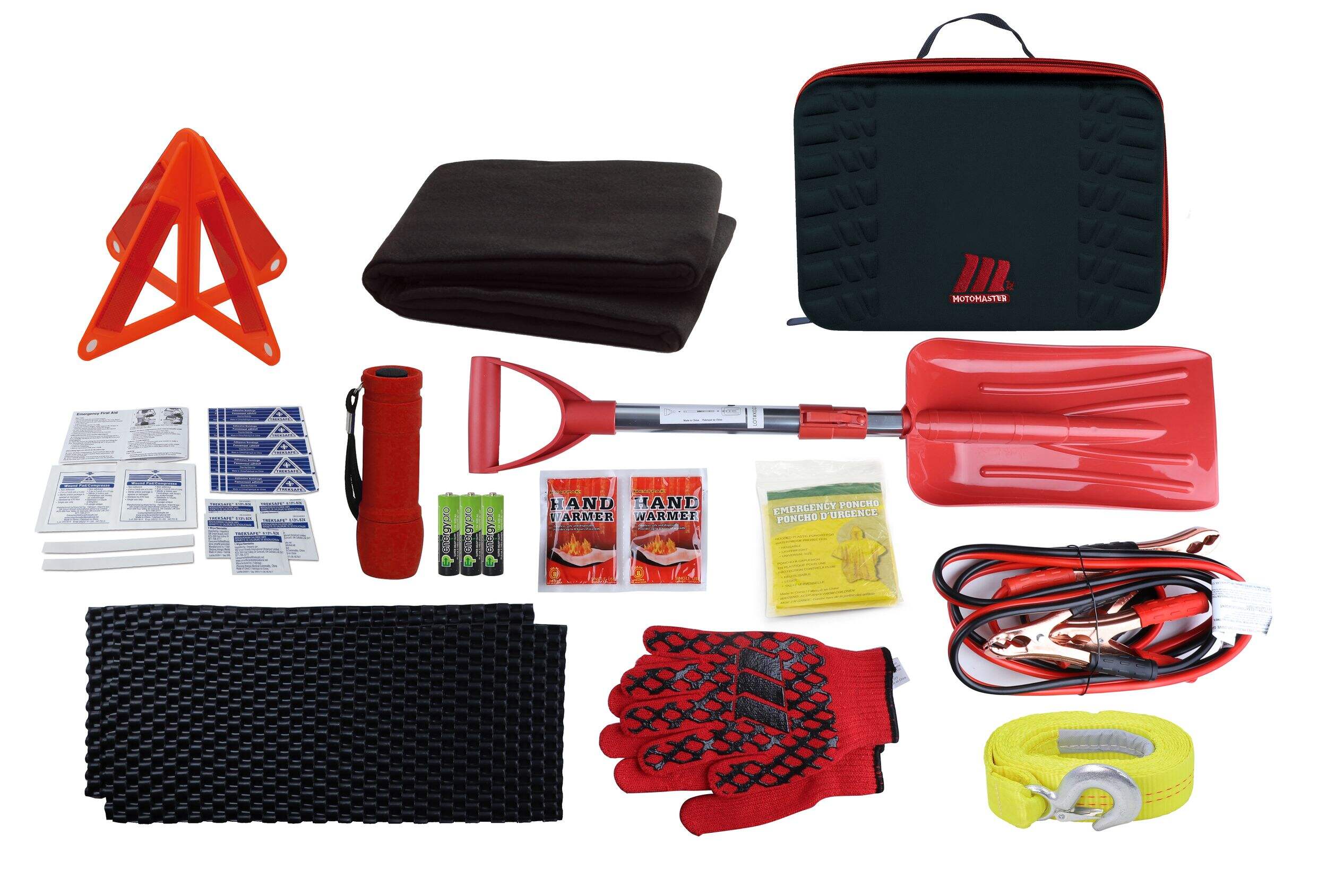 MotoMaster Roadside Assistance Premium Winter Safety Kit with Shovel & Traction Aid Composite_or_Mixed