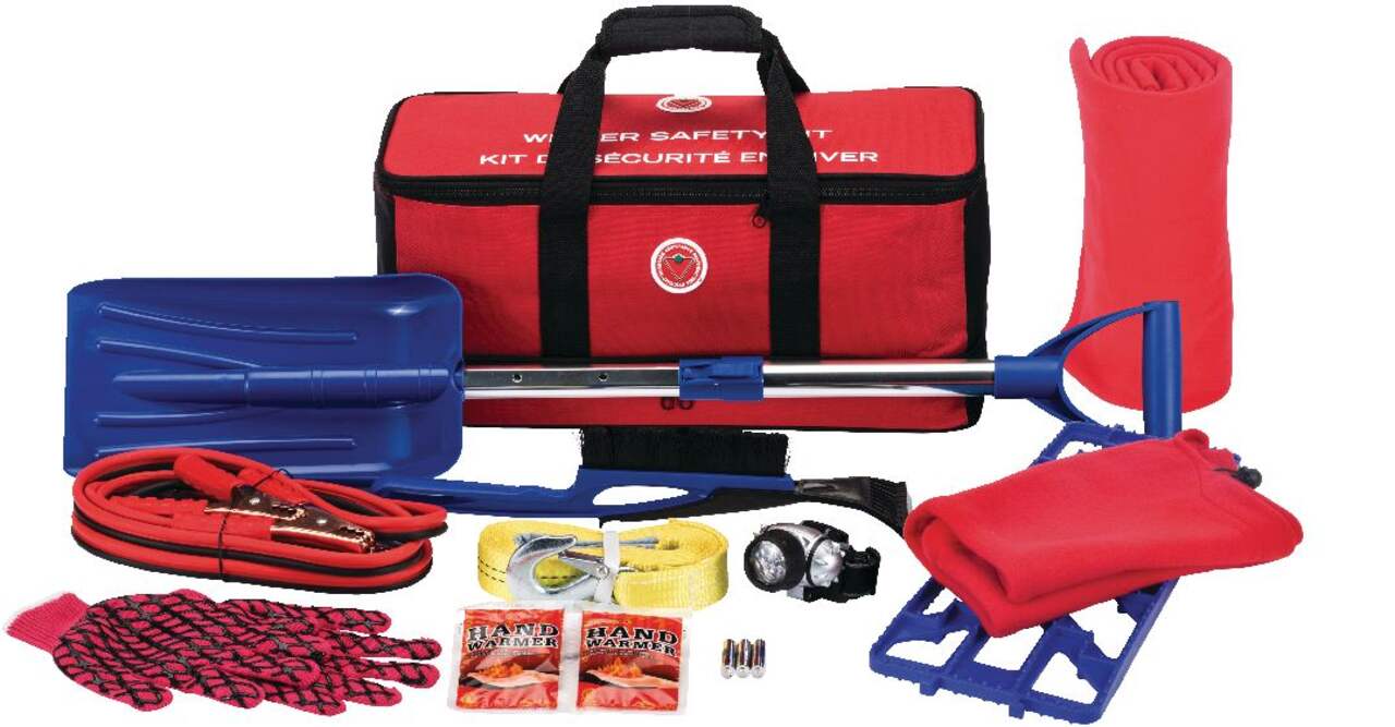 MotoMaster Winter Essentials Automotive Safety Kit with Shovel