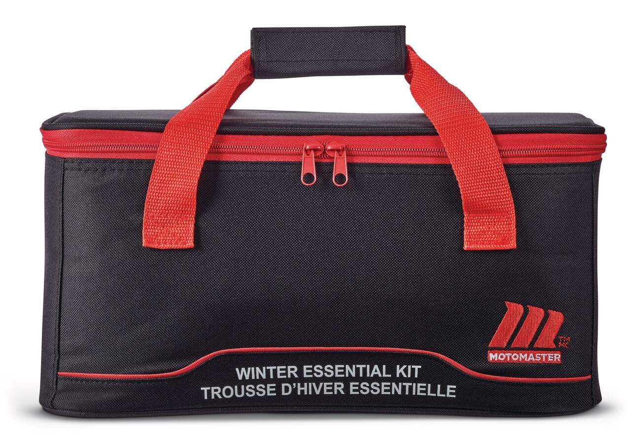 MotoMaster Winter Essentials Automotive Safety Kit with Shovel, Snow Brush,  Ice Scraper and Booster Cables
