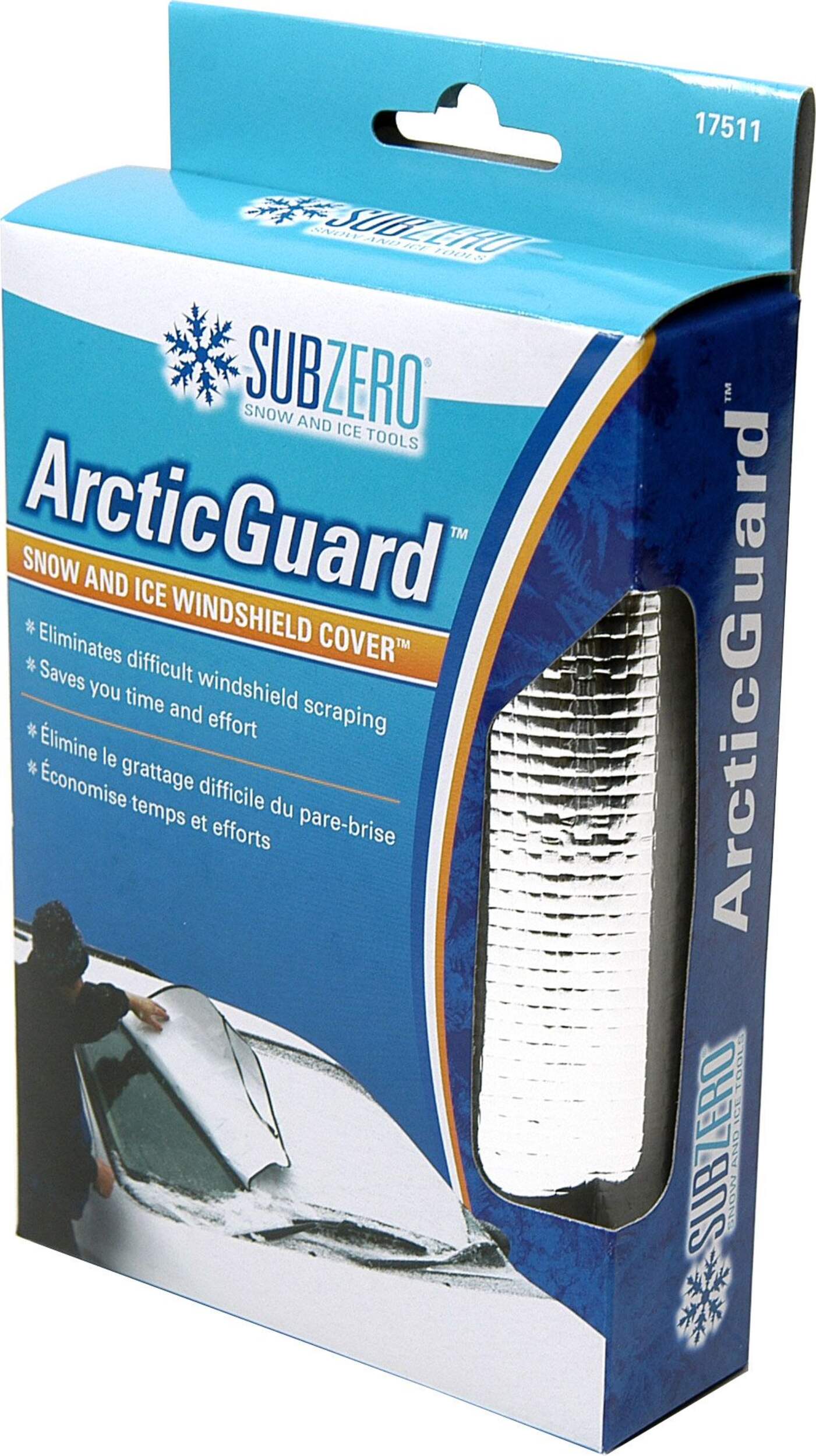 Subzero ArcticGuard Snow and Ice Windshield Cover Front_Three_Fourths_Angled_Left