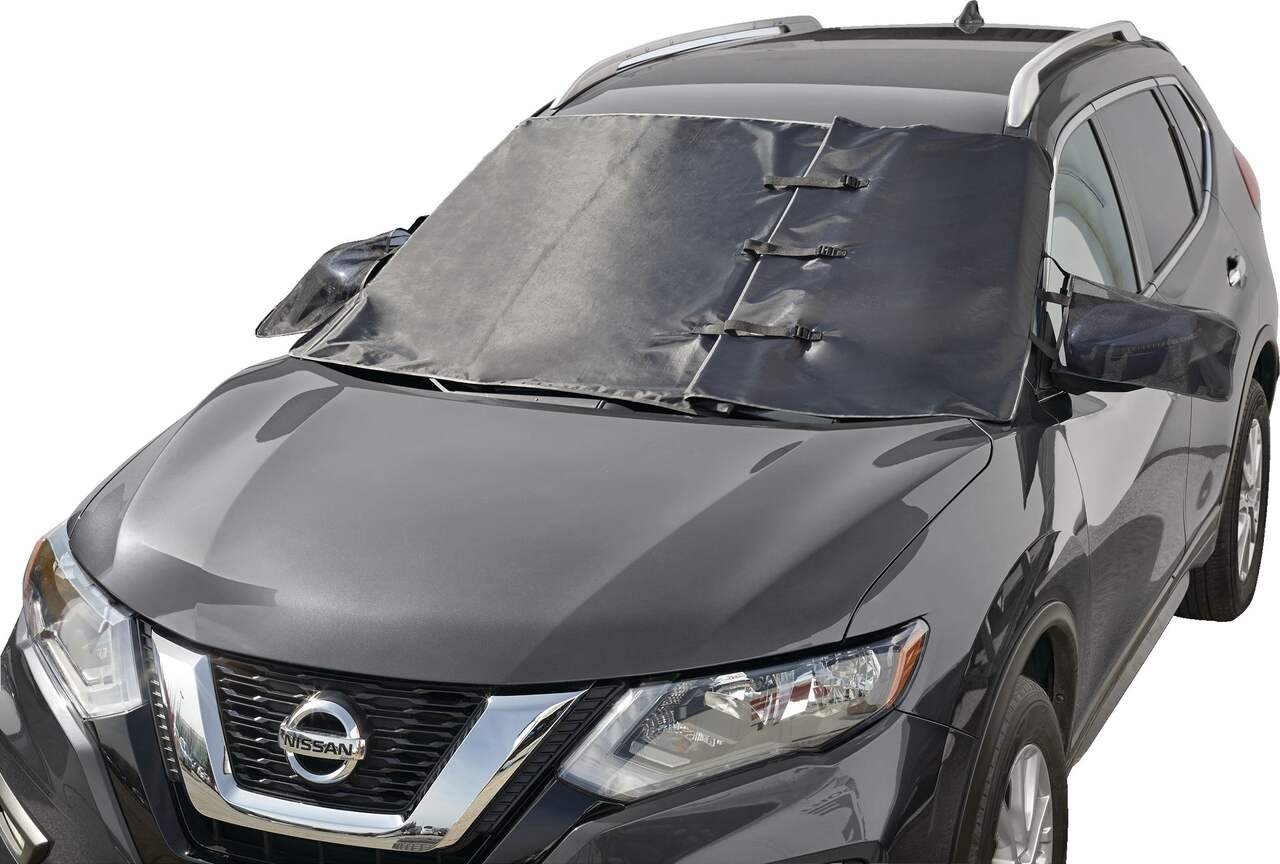 AstroAI Windshield Snow Cover, Car Windshield Cover for Ice and Snow Winter  Protection for Cars and Compact SUVs Wiper 