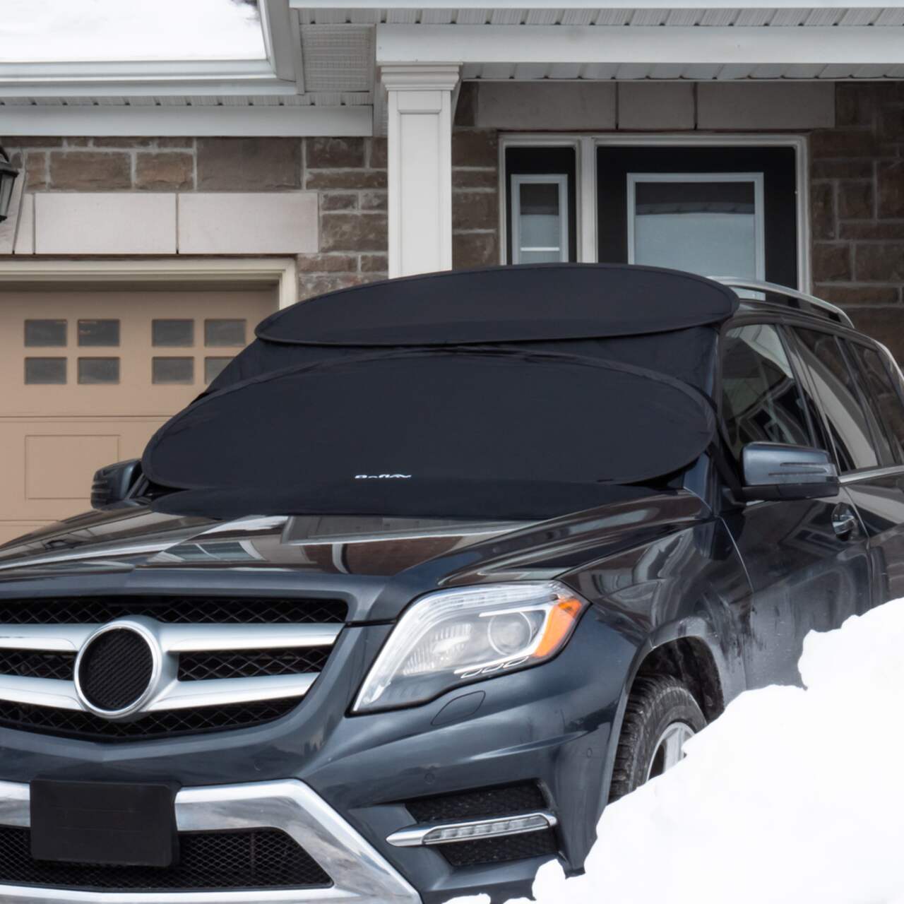neige pour pare-brise voiture | Housse pare-brise voiture imperméable avec  revêtement en PU | Housses neige pour pare-brise Protection contre le gel