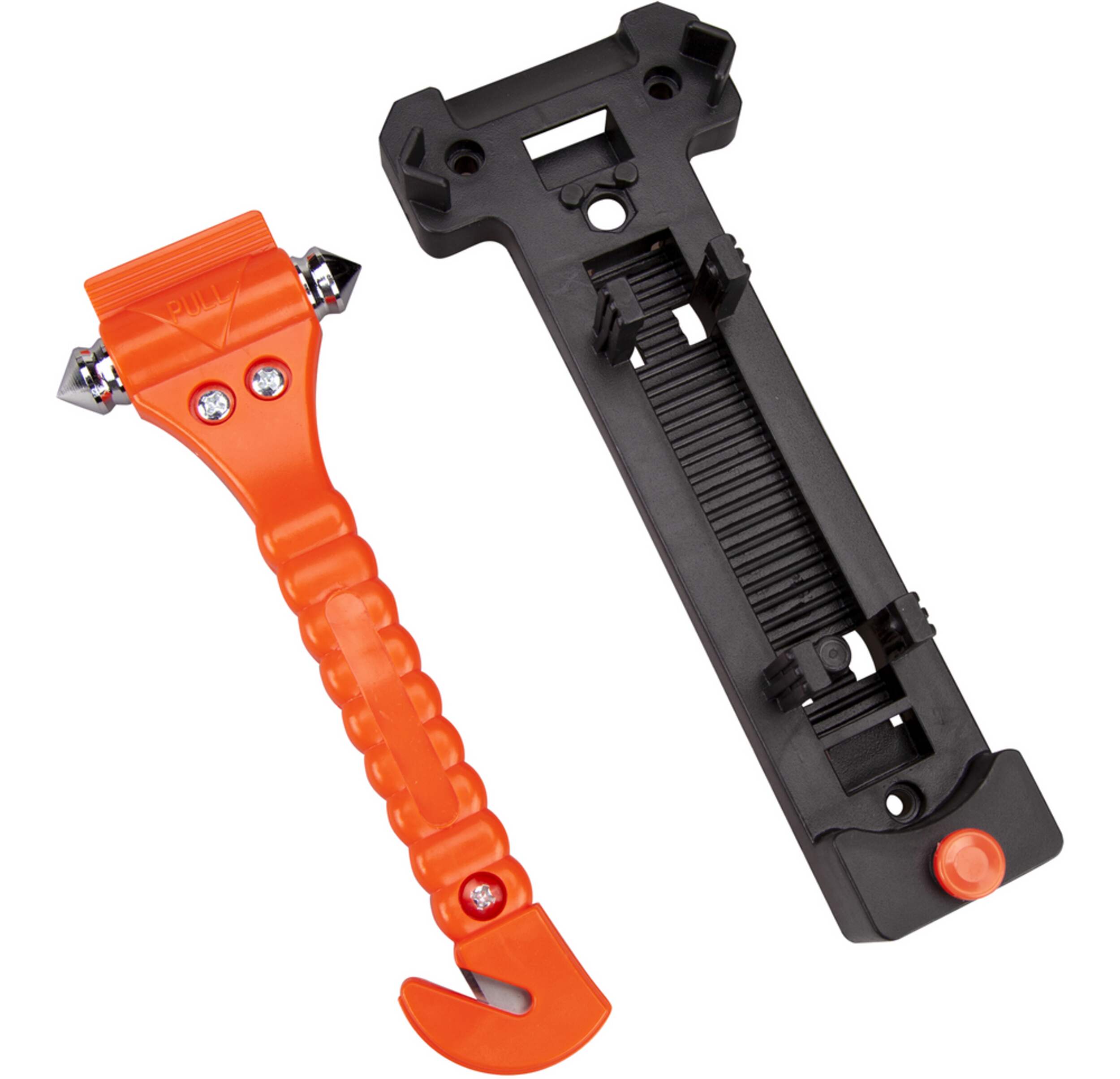 Certified Emergency 2-in-1 Window Hammer & Seat Belt Cutter Overhead_Plunge