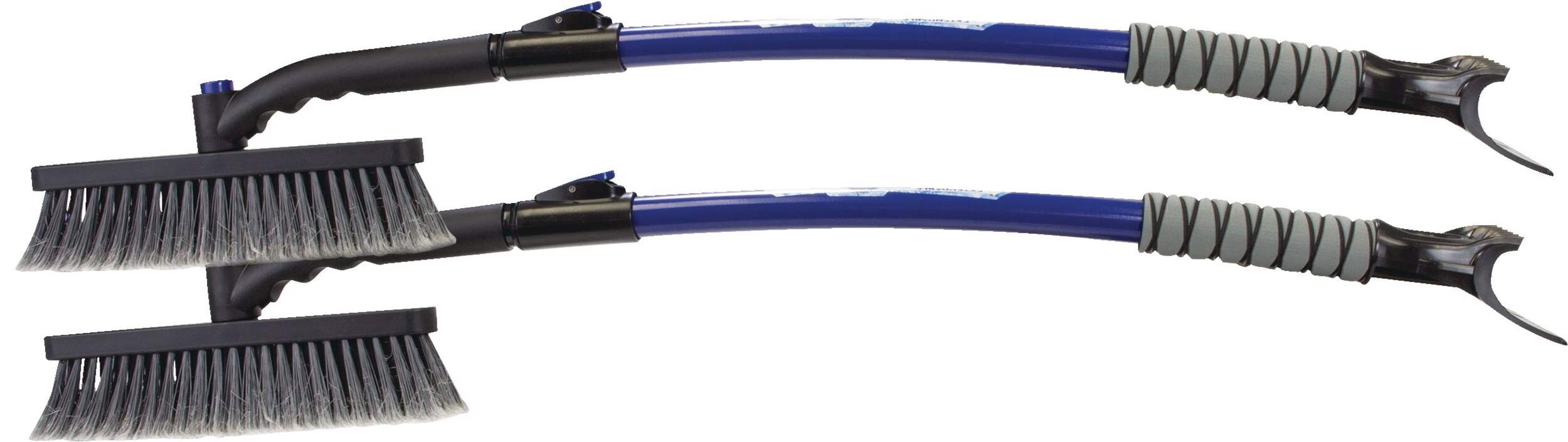 Reflex Telescopic Extenable Snow Brush with Built-in Wiper Notch, 2-pk, 50-in Side_Left