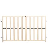 Barrière de sécurité télescopique en bois pour bébés Regalo Front_Flat