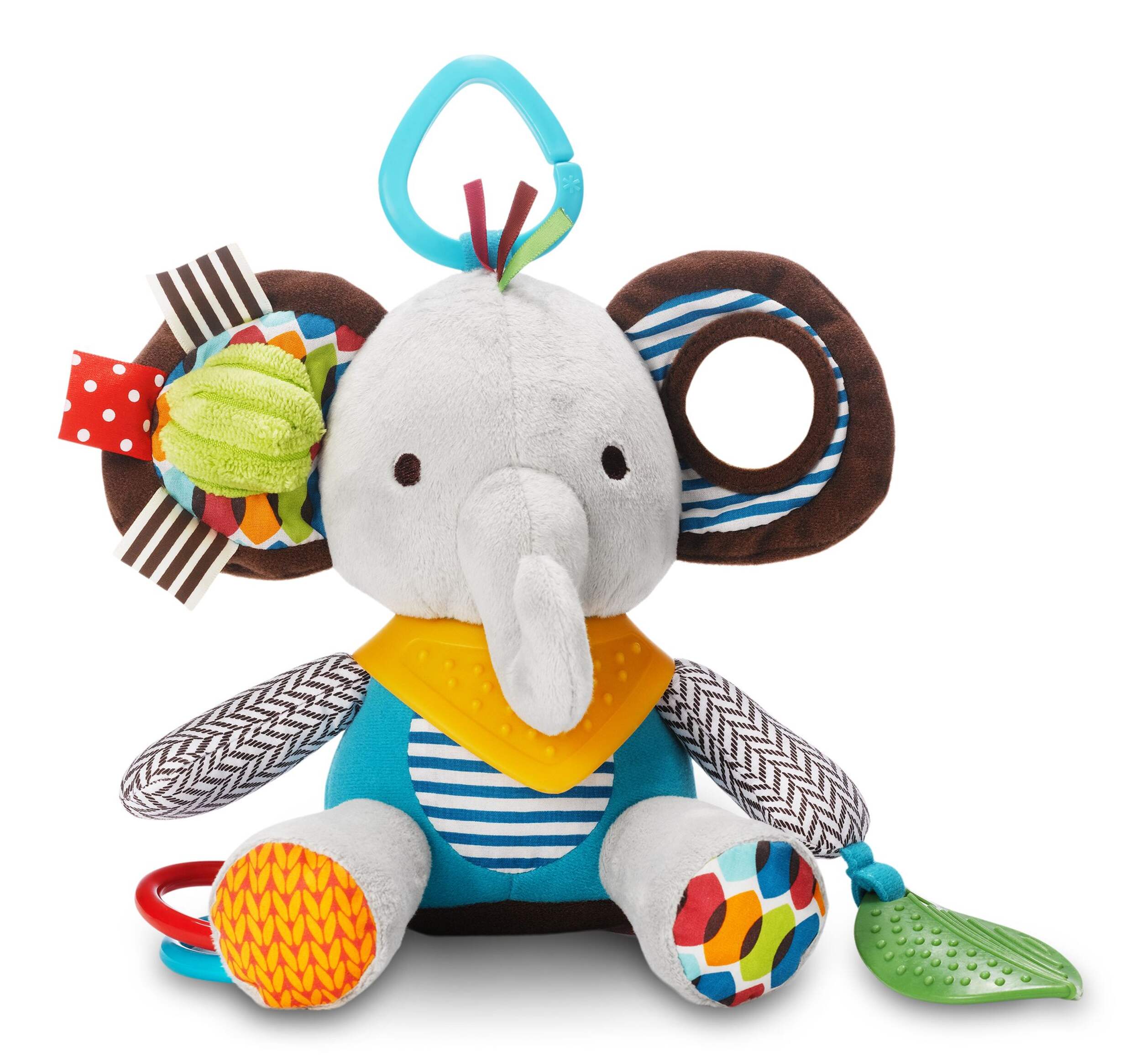 Skip Hop Bandana Buddies Baby Activity Toy, Elephant, Ages 0+ Front_Flat