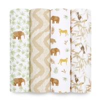Aden + Anais Tanzania Muslin Swaddle, 4-pk Front_Flat