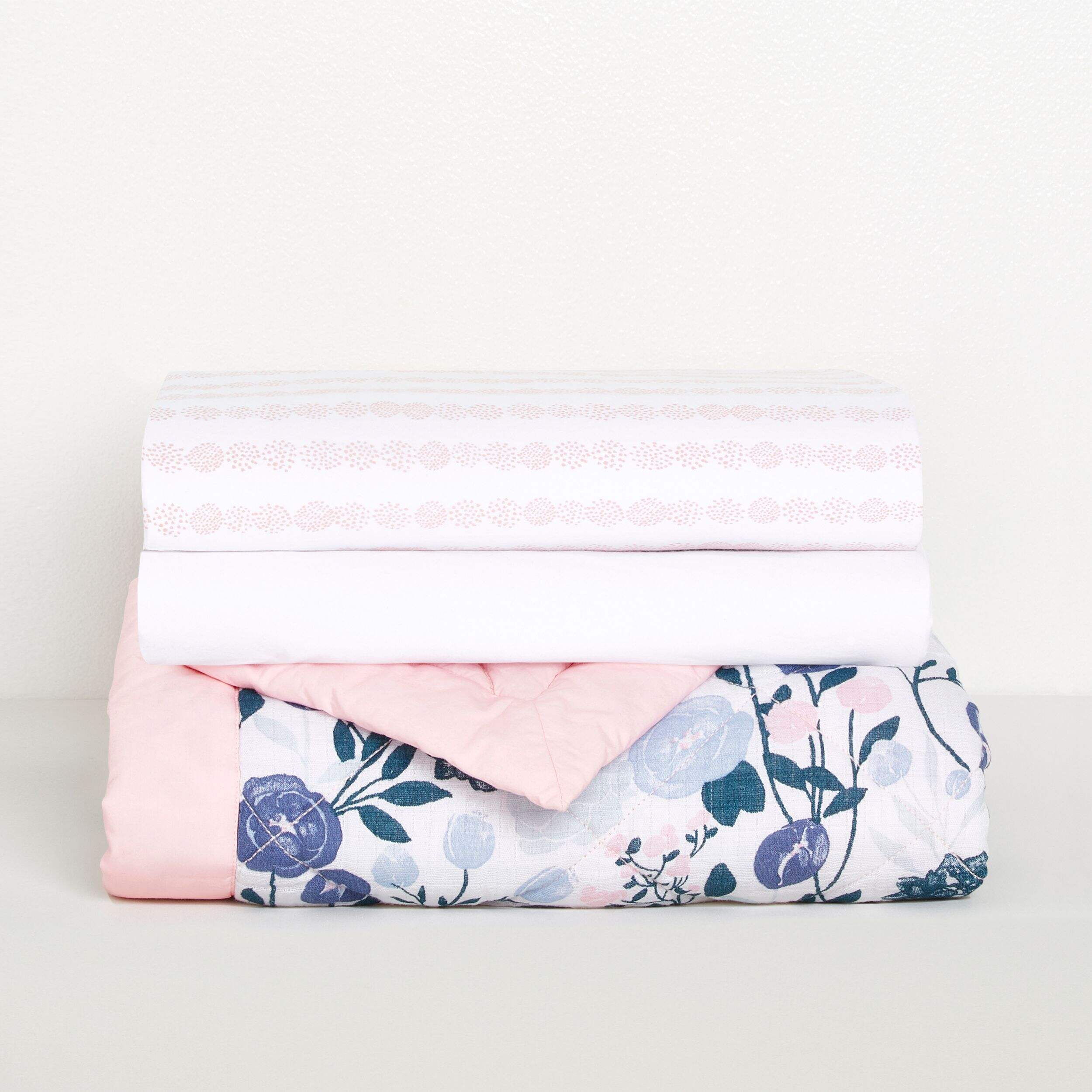 Aden + Anais Flower Blooms Bedding Set, 3-pc Front_Elevated