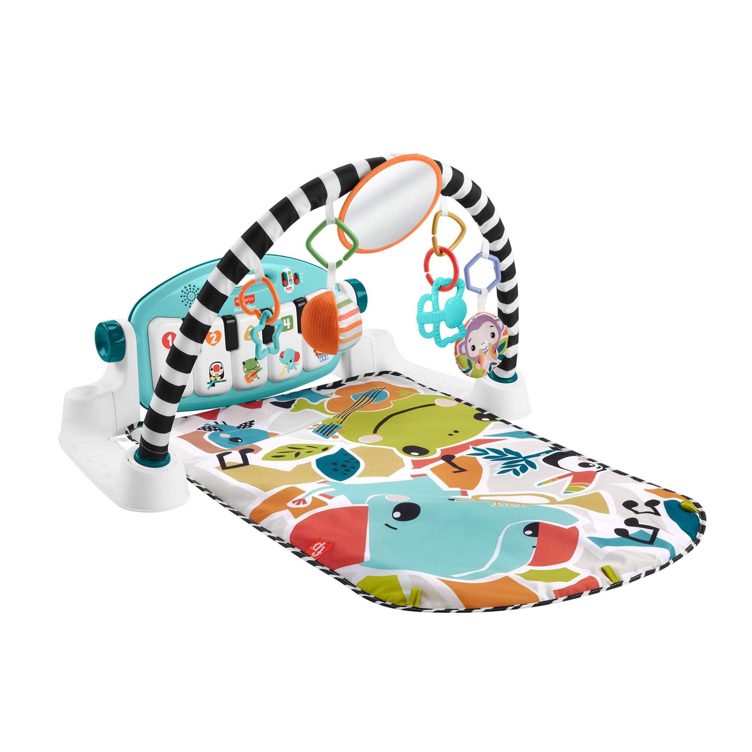 Fisher-Price Glow & Grow Kick & Play Piano Activity Gym, Ages 0+ Front_Angled_Right