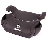 Diono Solana Backless Booster Car Seat, Charcoal Front_Angled_Left