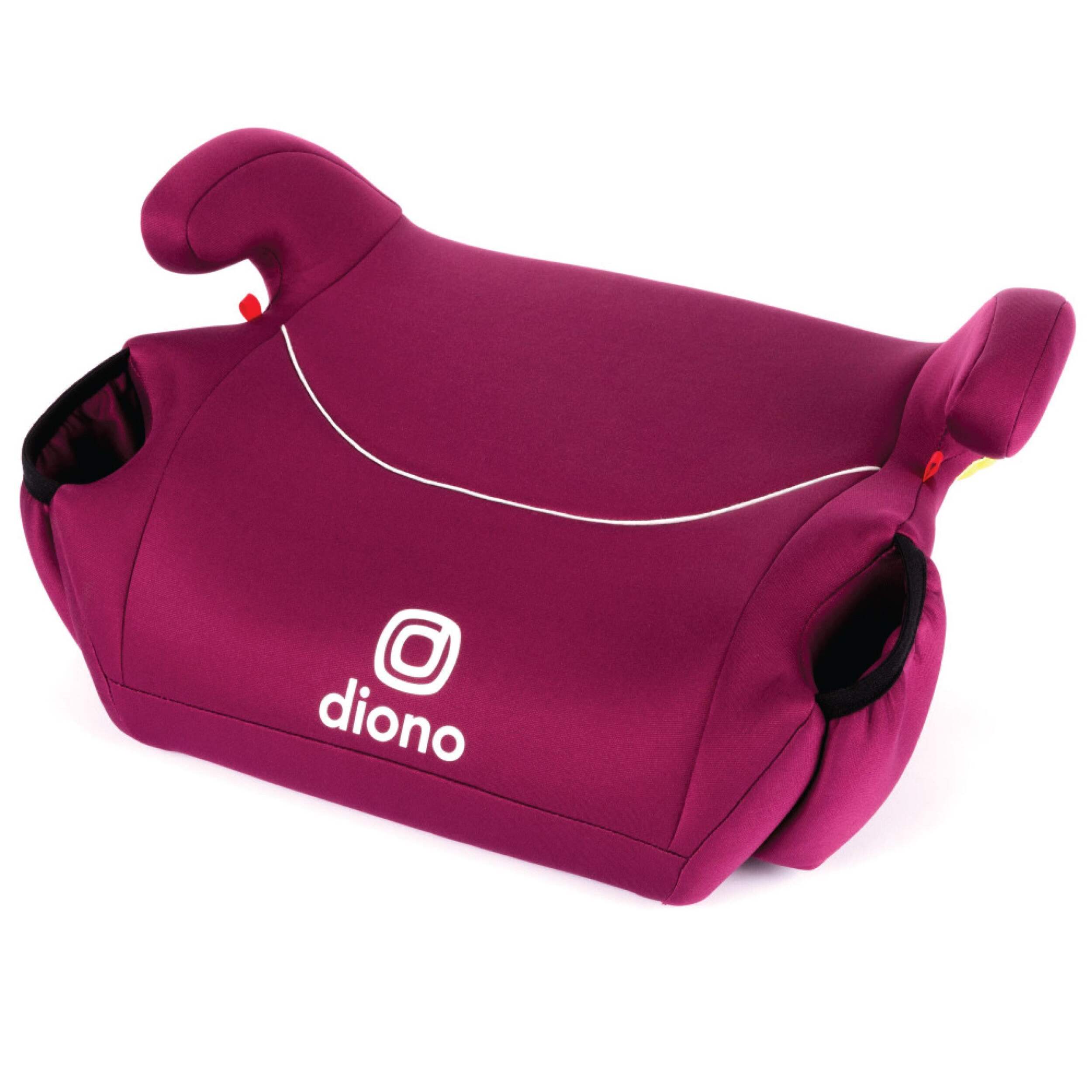 Diono Solana Backless Booster Car Seat, Pink Front_Angled_Left