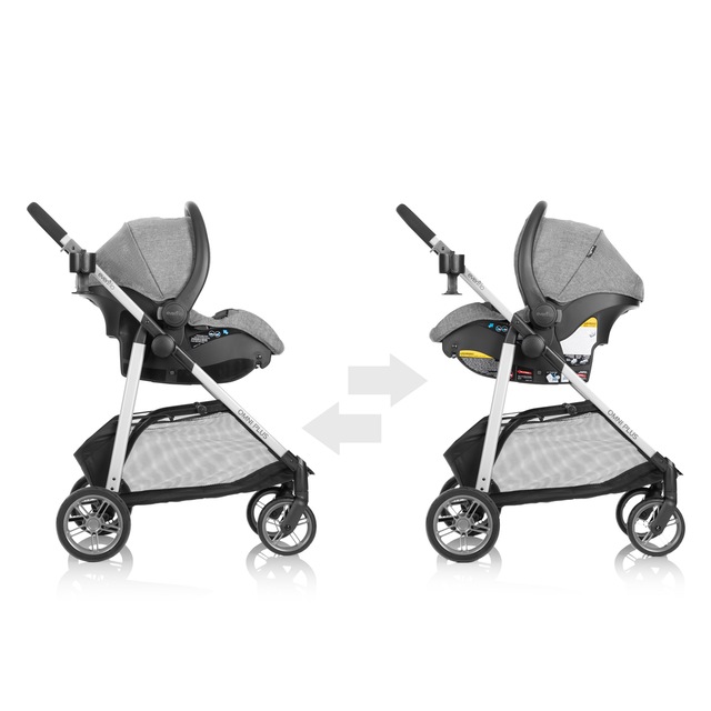 Evenflo Omni Plus Modular Travel System with LiteMax Sport RearFacing Infant Car Seat