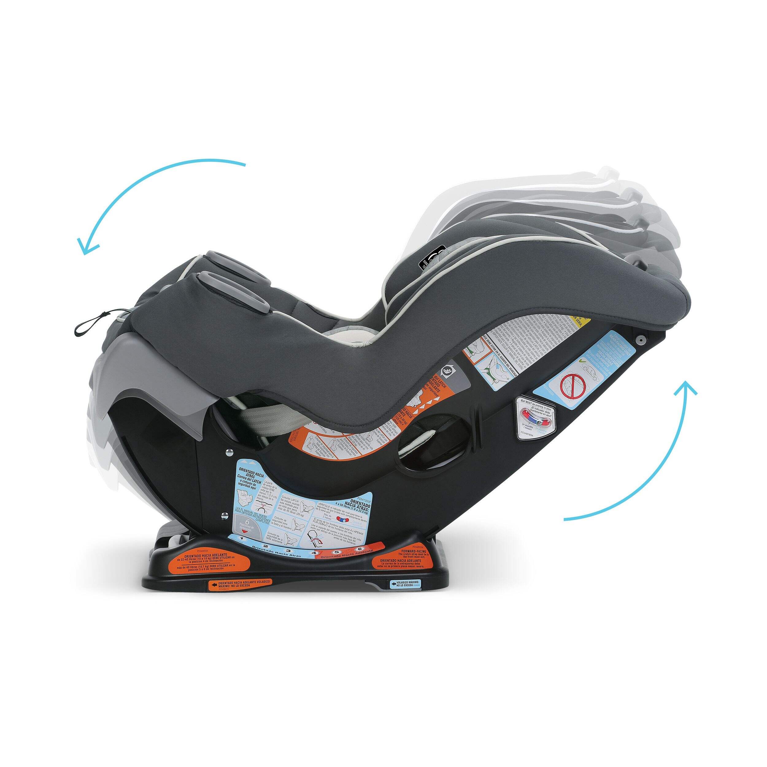 Graco Extend2Fit Convertible Car Seat, RearFacing Harness & Forward