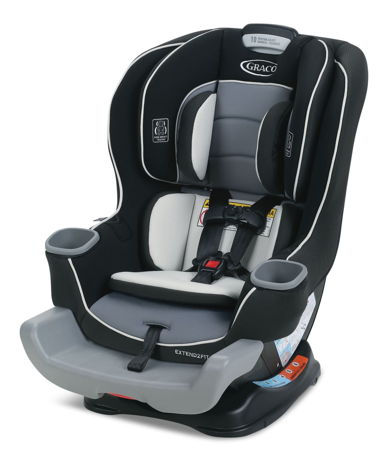 Graco Extend2Fit Convertible Car Seat, Rear-Facing Harness  Forward-Facing  Hardness, Gotham Canadian Tire
